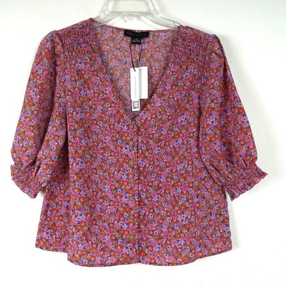 Sanctuary Floral Skirt & Top Set Outfit Women's Size XS Pink TWO Pieces Flowy - Picture 3 of 12